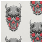 Creepy Ugly Devil Skull Stoff (Muster)
