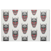 Creepy Ugly Devil Skull Stoff (Fat Quarter (45,7 x 55,9 cm))