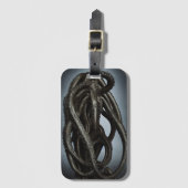 Creepy Unknown Octopus Tentacle Creature Gepäckanhänger (Vorderseite Vertikal)