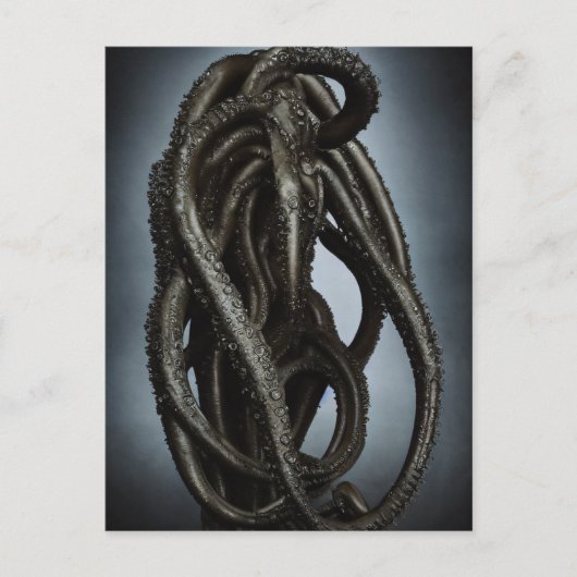 Creepy Unknown Octopus Tentacle Creature Postkarte (Vorderseite)
