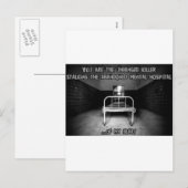 Creepy Valentine Feiertagspostkarte (Vorne/Hinten)