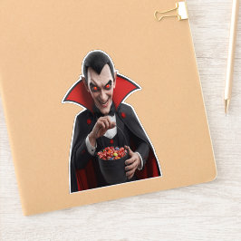 Creepy Vampire Dracula Aufkleber