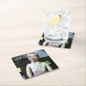 Creepy Ventriloquist Doll Rechteckiger Pappuntersetzer (Vor Ort)