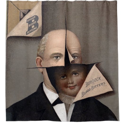 Creepy Viktorianisch Advertising Duschvorhang (Vorderseite)