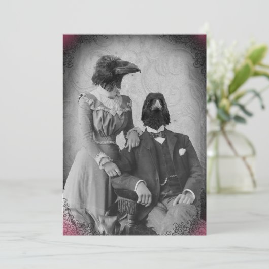 Creepy viktorianisches einladung (Stehend Vorderseite)