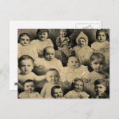 Creepy viktorianisches schlechtes Kinderporträt Postkarte (Vorne/Hinten)