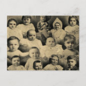 Creepy viktorianisches schlechtes Kinderporträt Postkarte (Vorderseite)