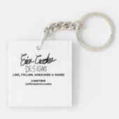 creepy villain cartoon schlüsselanhänger (Rückseite)