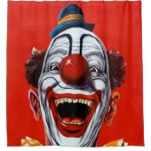Creepy Vintag Clown Duschvorhang (Vorderseite)