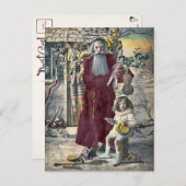 Creepy Vintag Santa Christmas Postcard Postkarte (Vorne/Hinten)