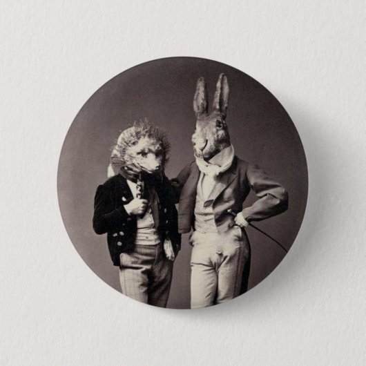 Creepy Vintage Kostüme Button (Vorderseite)