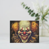 Creepy Weird Carnival Jazz Kunst, Dichtung und Mus Postkarte (Stehend Vorderseite)