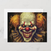Creepy Weird Carnival Jazz Kunst, Dichtung und Mus Postkarte (Vorne/Hinten)