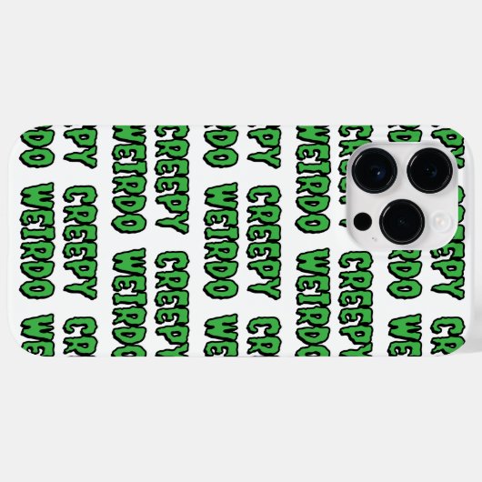 Creepy Weirdo Case-Mate iPhone Hülle (Rückseite (Horizontal))