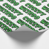 Creepy Weirdo Geschenkpapier (Ecke)