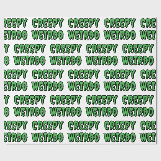 Creepy Weirdo Geschenkpapier (Flach)