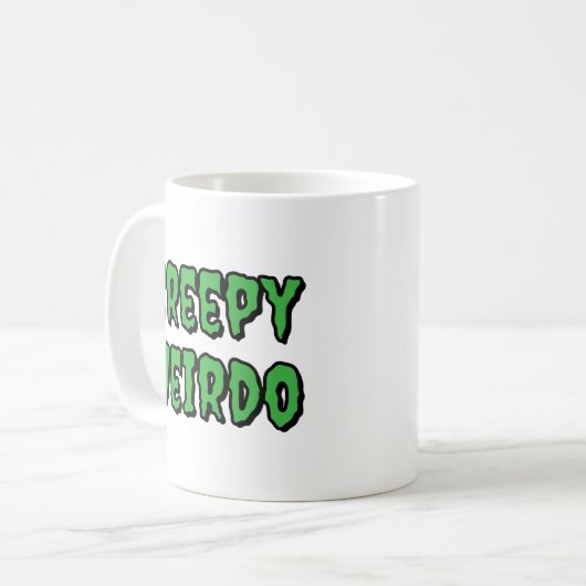 Creepy Weirdo Kaffeetasse (Vorderseite Links)