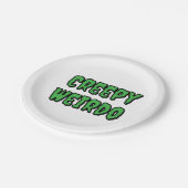 Creepy Weirdo Pappteller (Schrägansicht)