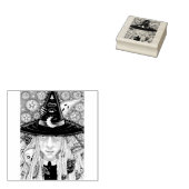 CREEPY WITCH, EVIL EYY, SKULL, BVT RUBBER BRIEFMAR GUMMISTEMPEL (Stempel)