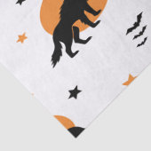 Creepy Wolf Pack Halloween Seidenpapier (Detail)