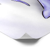 Creepy Woman Monster Macabre Art Poster (Ecke)