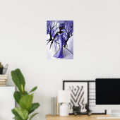 Creepy Woman Monster Macabre Art Poster (Heimbüro)