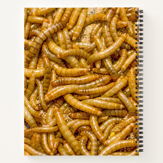 Creepy Worms Horror Notizblock (Rückseite)