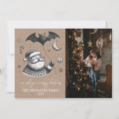 Creepy Wreath Feiertagskarte (Vorderseite)