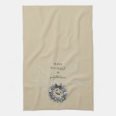 Creepy Wreath Geschirrtuch (Vertikal)