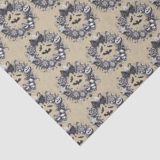 Creepy Wreath Seidenpapier (Ausschnitt)