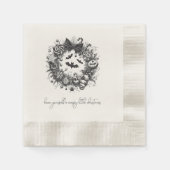 Creepy Wreath Serviette (Vorderseite)