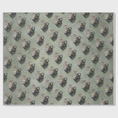 Creepy XMAS | Eine sehr gotische Tasse Geschenkpapier (Flach)