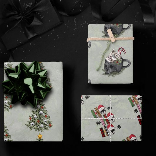 Creepy XMAS | Eine sehr gotische Tasse Geschenkpapier Set
