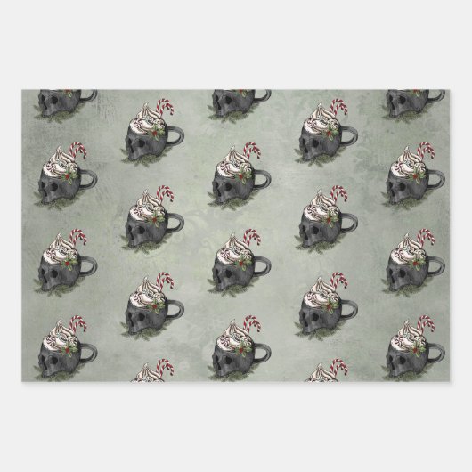 Creepy XMAS | Eine sehr gotische Tasse Geschenkpapier Set (Vorderseite 2)