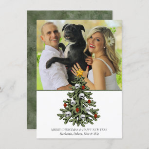 Creepy XMAS   Eine sehr gotische Weihnachtsbaumgru Feiertagskarte