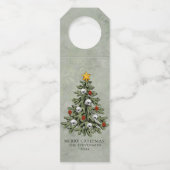 Creepy XMAS | Eine sehr gotische Weihnachtsbaumgru Flaschenanhänger (Vorderseite)