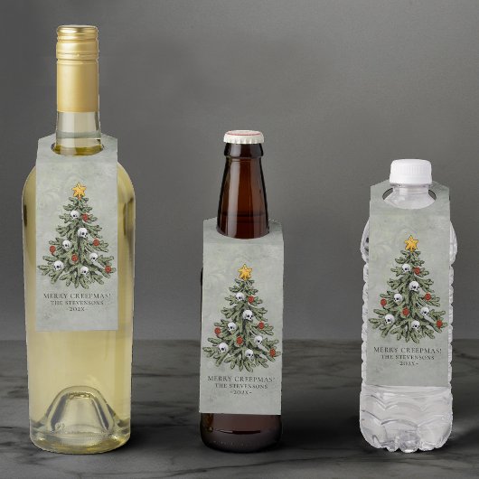 Creepy XMAS | Eine sehr gotische Weihnachtsbaumgru Flaschenanhänger