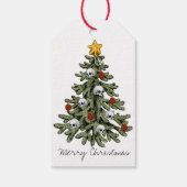 Creepy XMAS | Eine sehr gotische Weihnachtsbaumgru Geschenkanhänger (Rückseite)