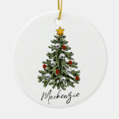 Creepy XMAS | Eine sehr gotische Weihnachtsbaumgru Keramik Ornament (Vorne)
