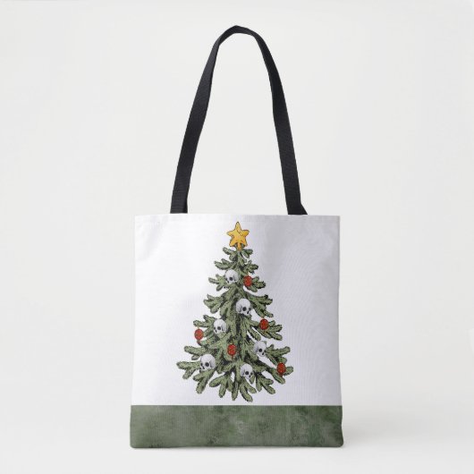 Creepy XMAS | Eine sehr gotische Weihnachtsbaumgru Tasche (Vorderseite)