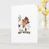 Creepy Zahnarzt Karte (Gelbe Blume)