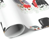 Creepy Zombie Braut und Bräutigam Hochzeitsgeschen Geschenkpapier (Rolleneckpunkt)