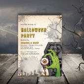 Creepy Zombie Erwachsene Halloween-Party Einladung