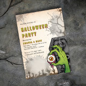 Creepy Zombie Erwachsene Halloween-Party Einladung