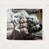 Creepy Zombie Familie Halloween Hang Hintergrund Wandteppich (Vorderseite (Horizontal))