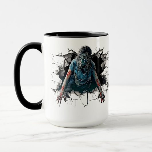 Creepy Zombie Horror - Beängstigendes Halloween Tasse (Links)