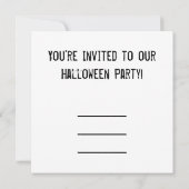 Creepy Zombie Horse Einladung (Rückseite)