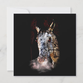 Creepy Zombie Horse Einladung