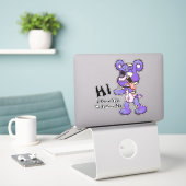 Creepy Zombie Teddy Bar Sticker (Laptop auf Schreibtisch)