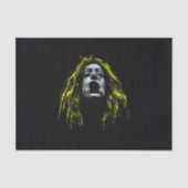 Creepy zombie woman Gesicht Seidenpapier (Vorderseite)